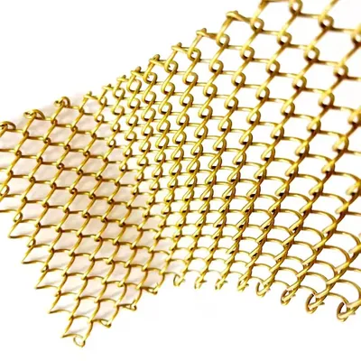Woven Aluminum Copper Decorative curtain