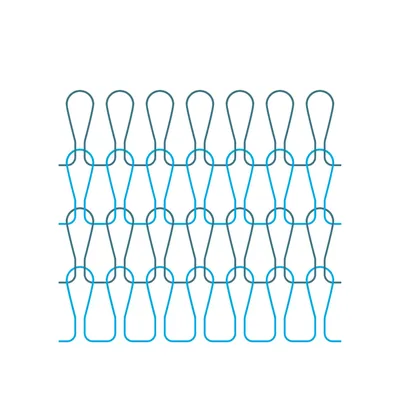 Copper ginning knitted wire mesh