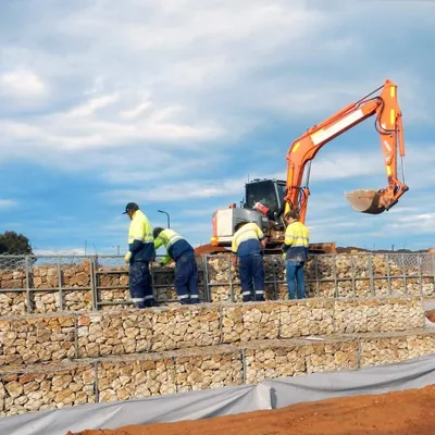 Double Twisted Mesh Gabions