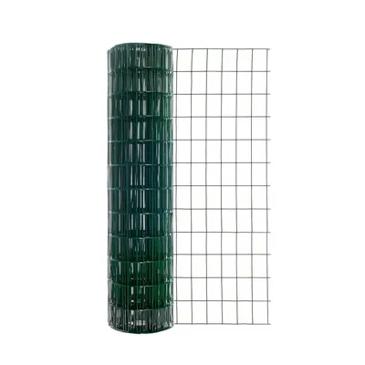 Black 16 Gauge Vinyl Coated Hardware Mesh Fence