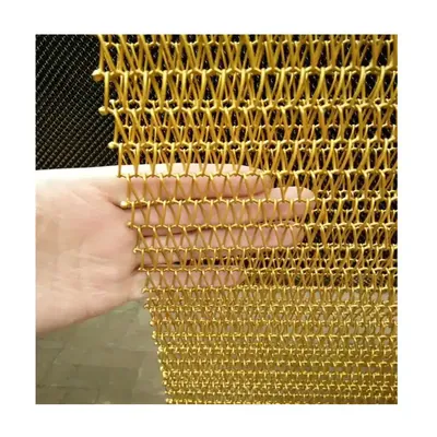 Coiled Wire Fabric Metal Coiled Drapery