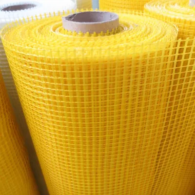 4*4 120g yellow alkali emulsion glass fiberglass mesh