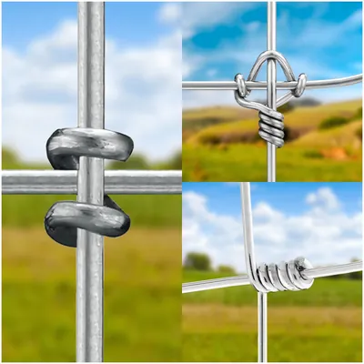 square Knot Woven Wire Fence Fabric